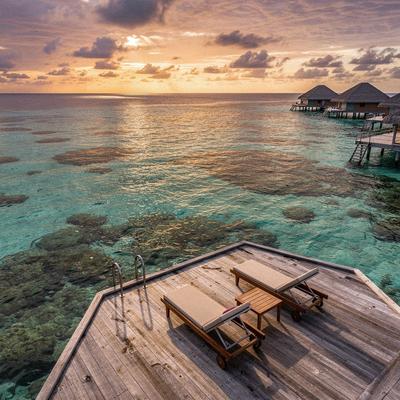 Arrival at a Maldives overwater villa