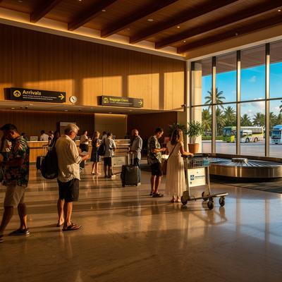 Arrival lounge at Malé Velana International Airport